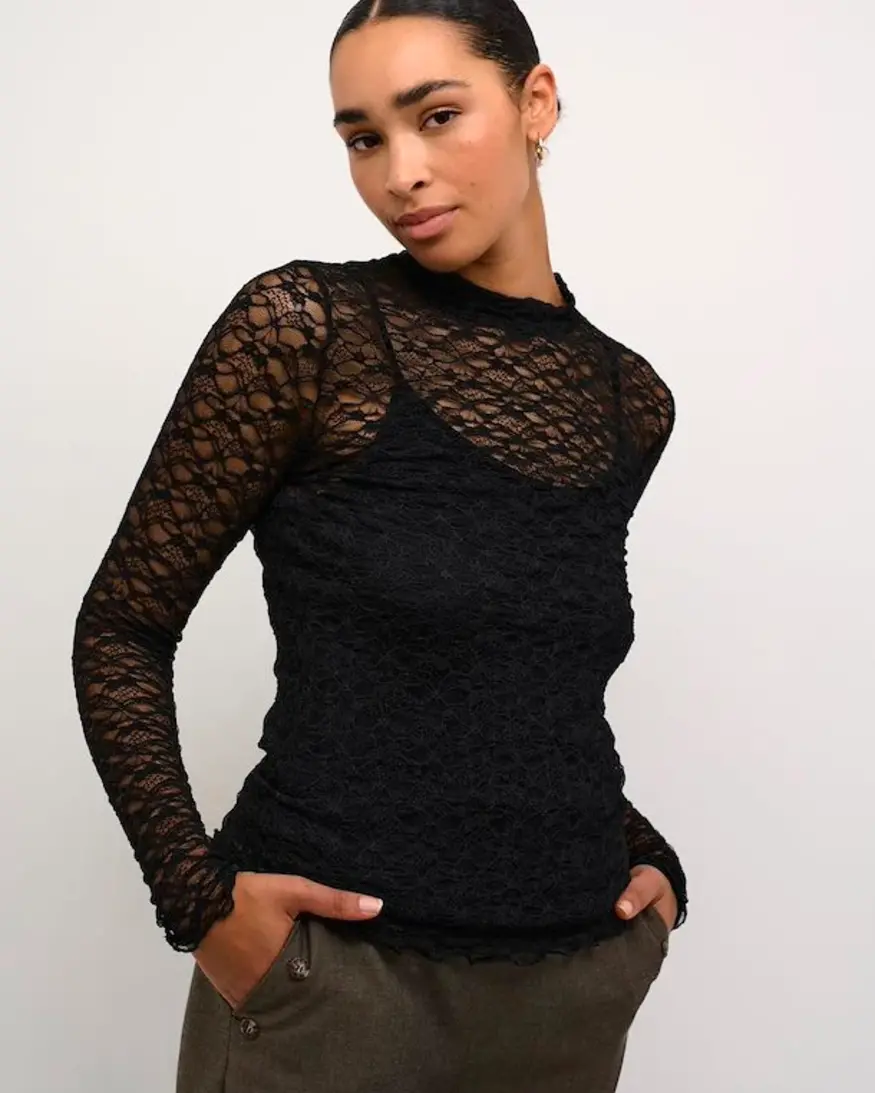 Kaffe Jolia LS Top