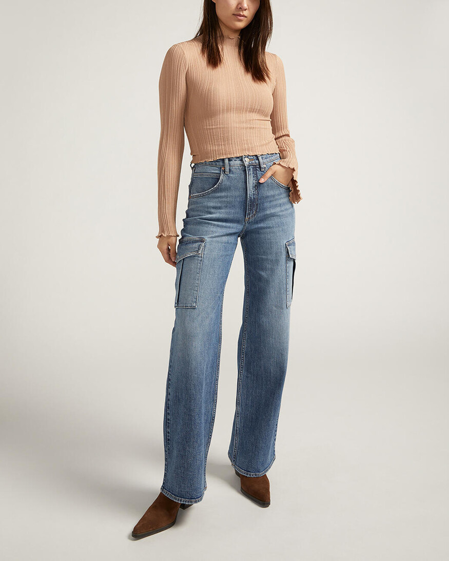 Silver Jeans - For Us MR Wide Leg Cargo