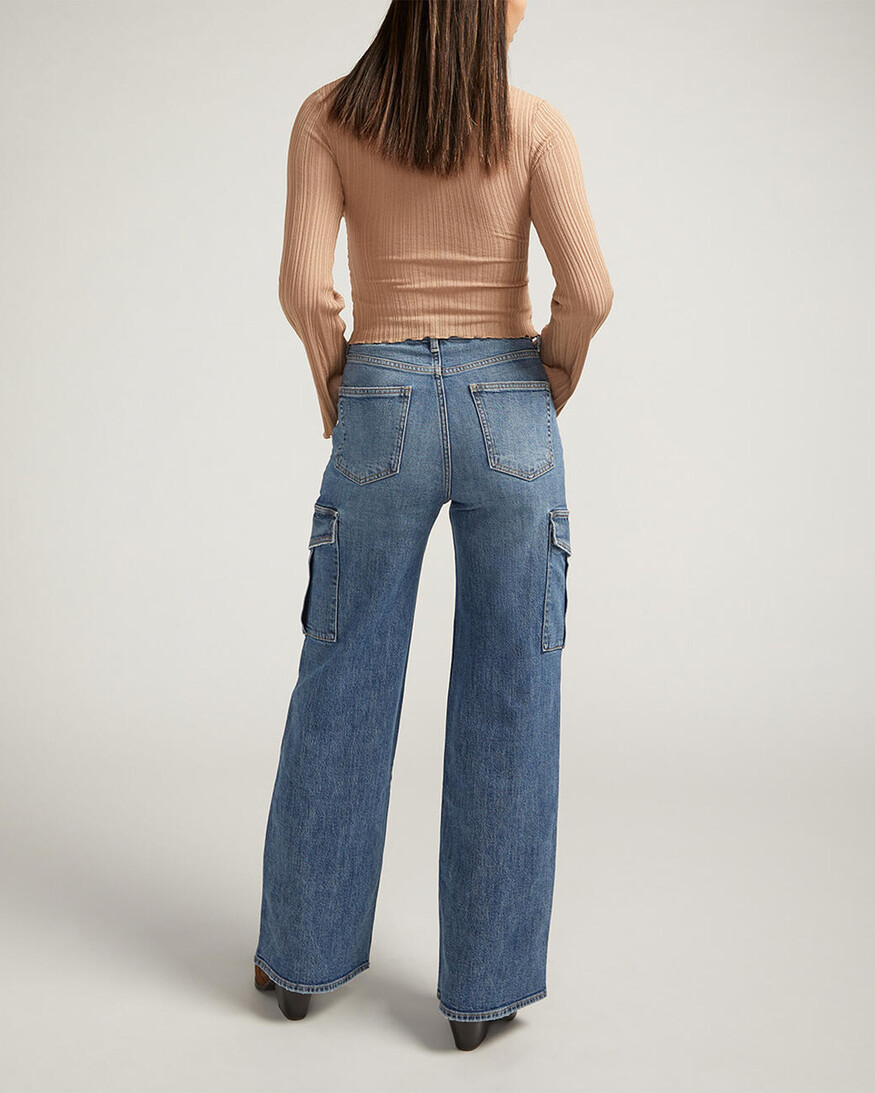 Silver Jeans - For Us MR Wide Leg Cargo
