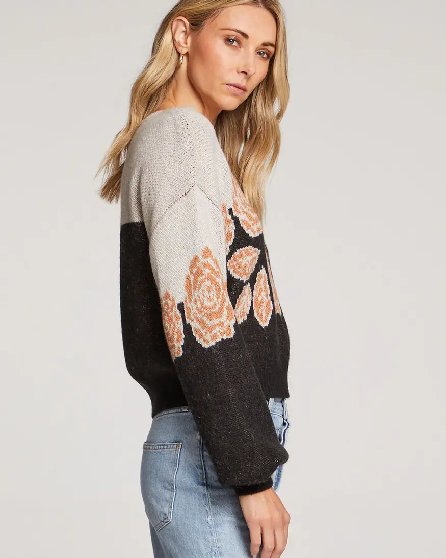 Saltwater Lux Mimi Floral Sweater