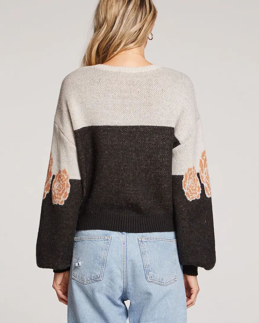 Saltwater Lux Mimi Floral Sweater