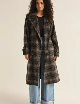 Z-Supply Jackie Plaid Trench