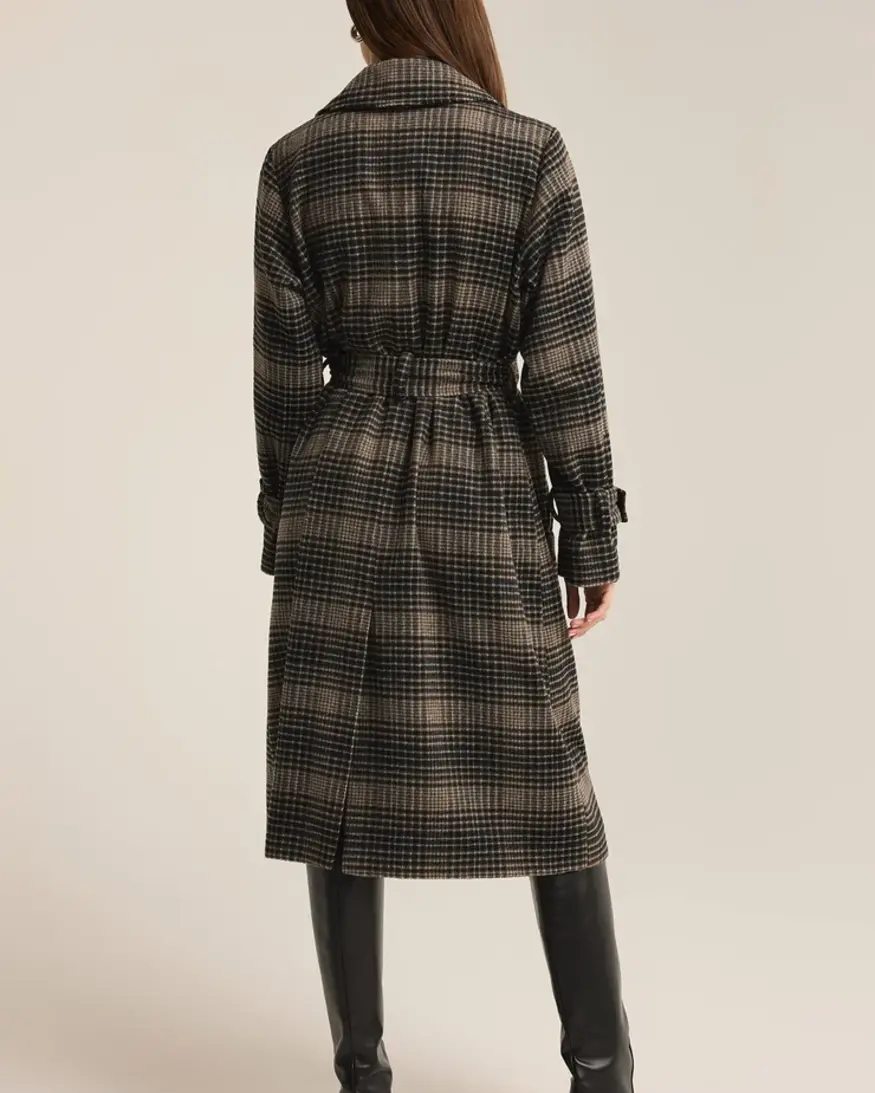 Z-Supply Jackie Plaid Trench