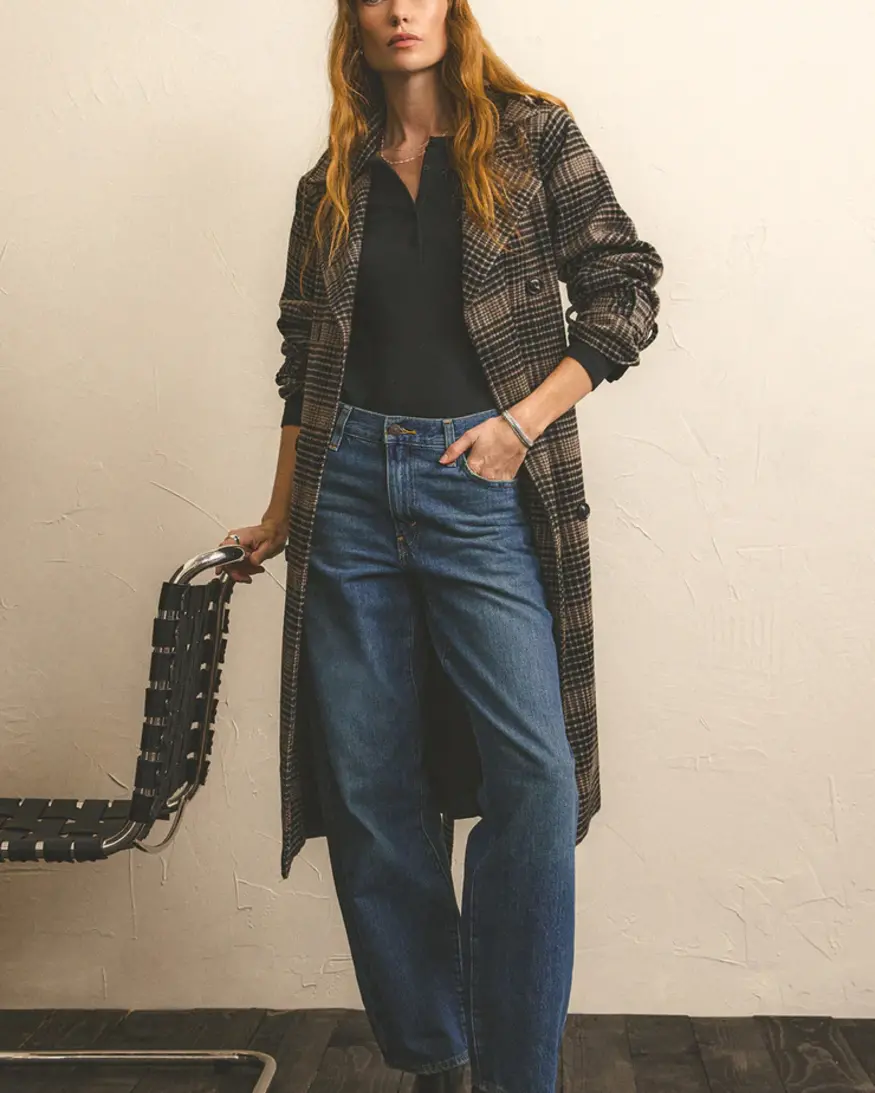 Z-Supply Jackie Plaid Trench