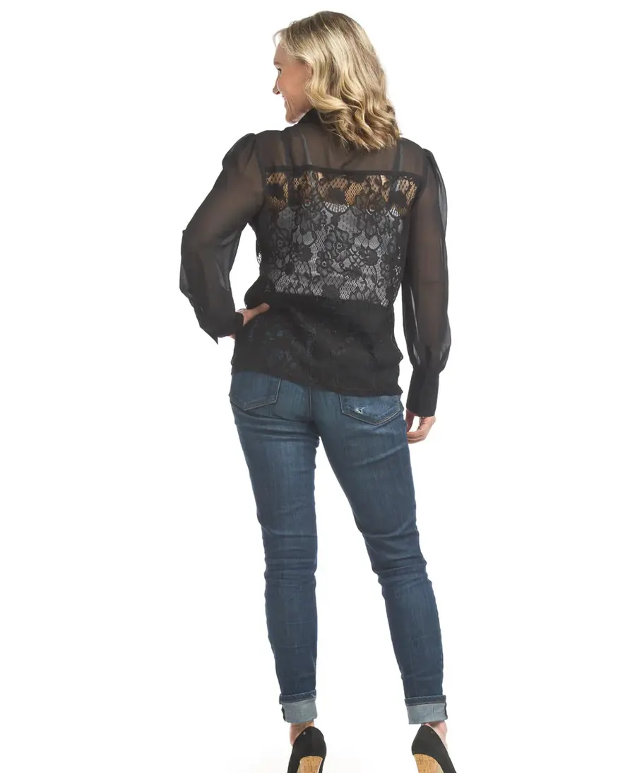 Papillon Wylie Lace Button Up