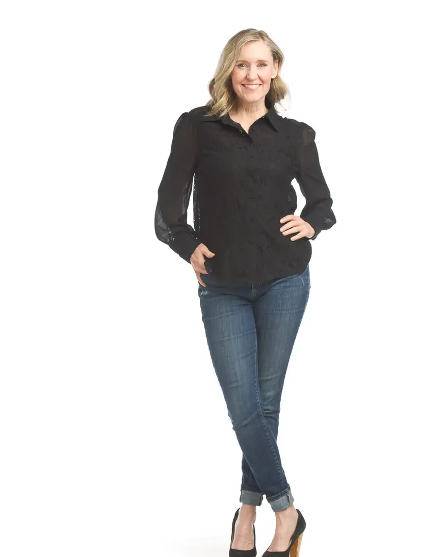 Papillon Wylie Lace Button Up