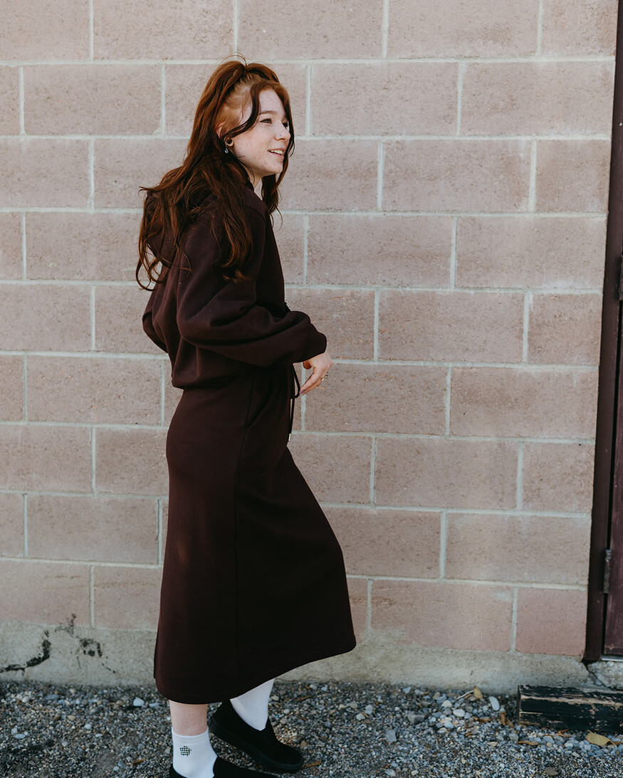 Cest Moi Cotton Fleece Cargo Skirt