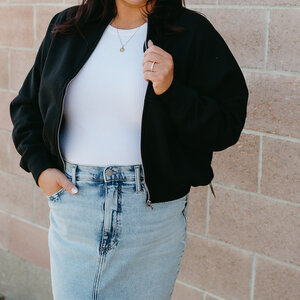 Cest Moi Cotton Fleece Zip Cest Moi Cotton Fleece Zip