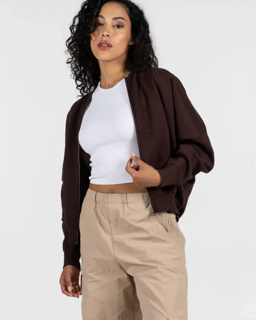 Cest Moi Cotton Fleece Zip