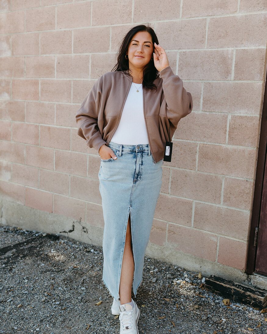 Cest Moi Cotton Fleece Zip