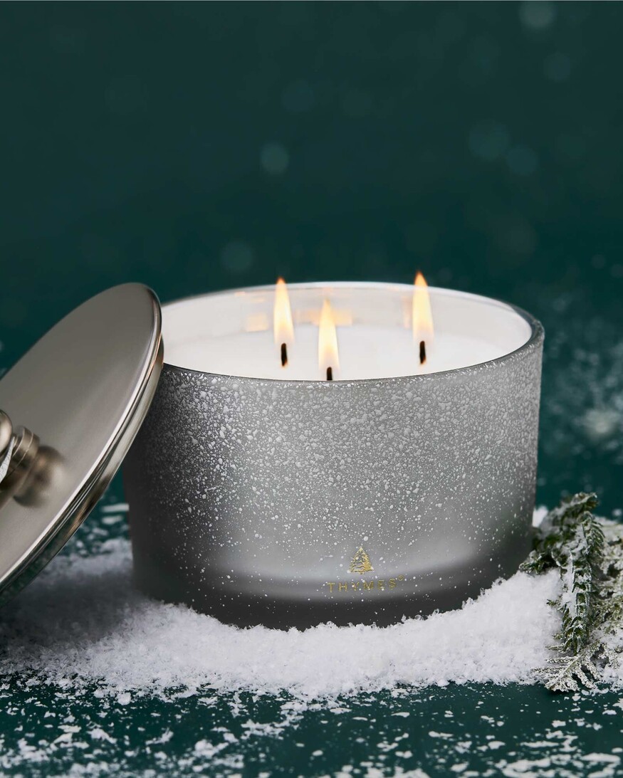Thymes FFir Flocked 3 Wick