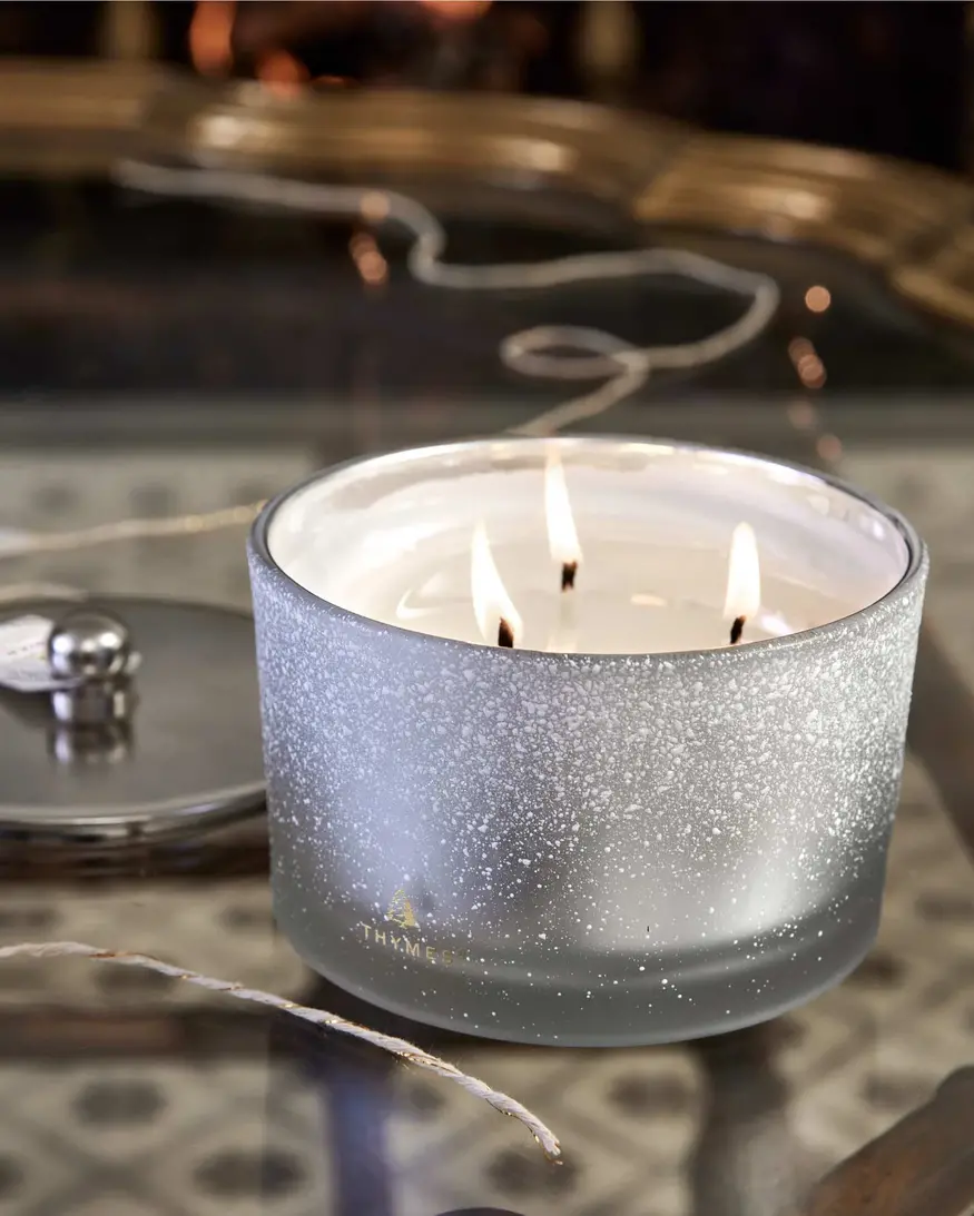 Thymes FFir Flocked 3 Wick