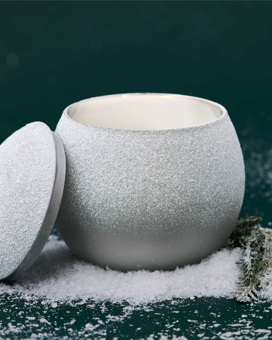 Thymes Flocked Novelty Candle
