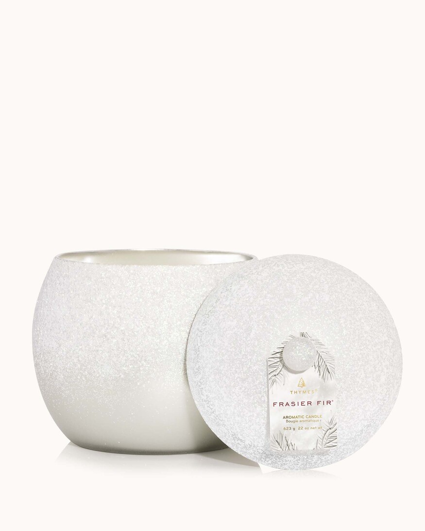 Thymes Flocked Novelty Candle