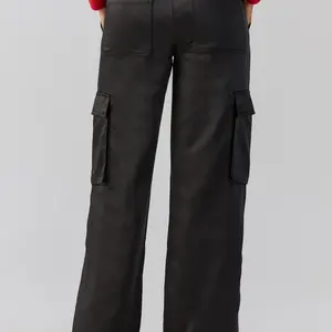 Sanctuary Satin Cargo Wide Leg