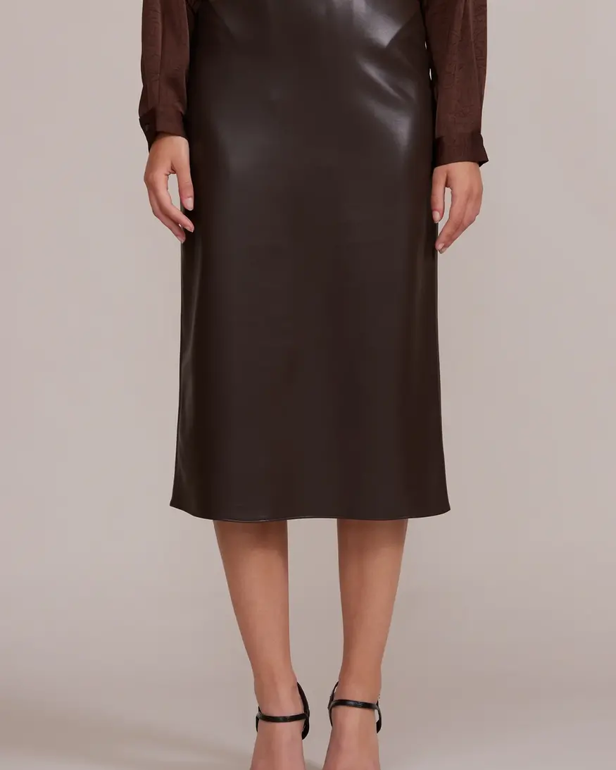 Lucy Paris Ello Faux Leather Skirt