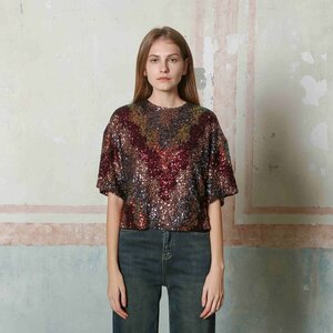 Trinity Sequin SS Top