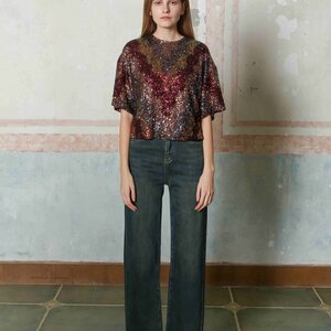 Trinity Sequin SS Top