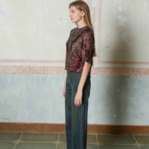 Trinity Sequin SS Top