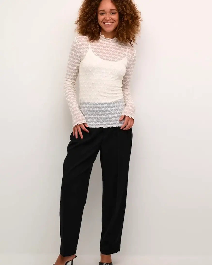 Kaffe Becca LS Lace Tee