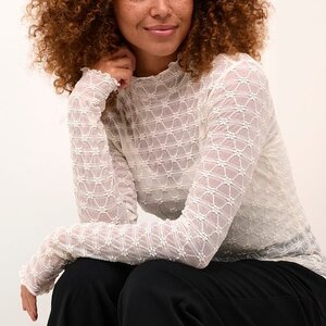 Kaffe Becca LS Lace Tee
