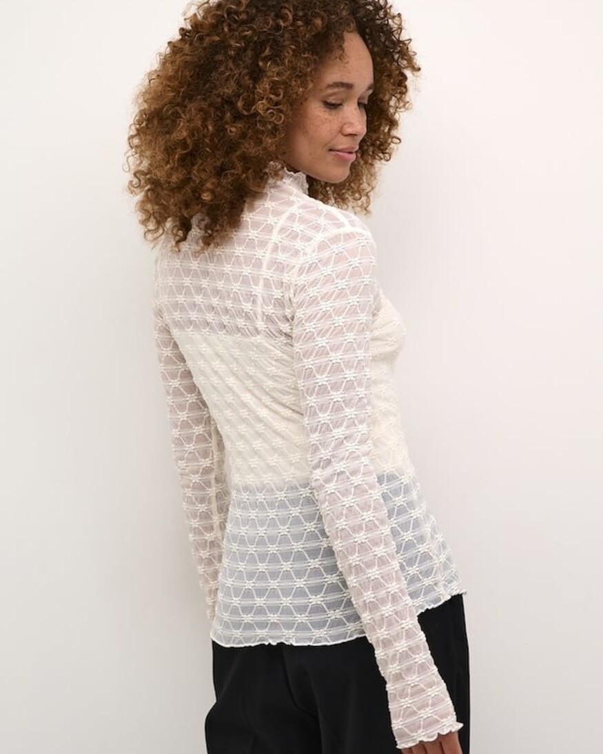 Kaffe Becca LS Lace Tee