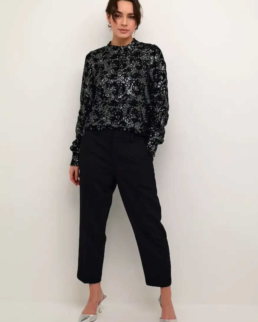 Kaffe Grit Sequin Blouse
