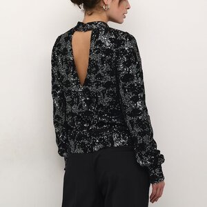 Kaffe Grit Sequin Blouse