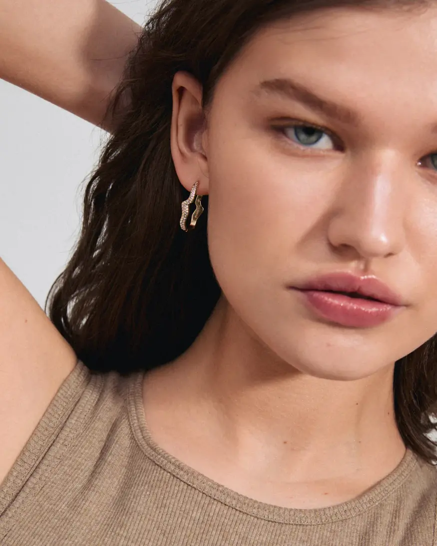 Pilgrim Connect Crystal Earrings