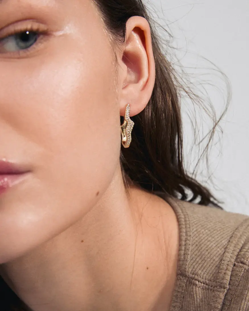 Pilgrim Connect Crystal Earrings