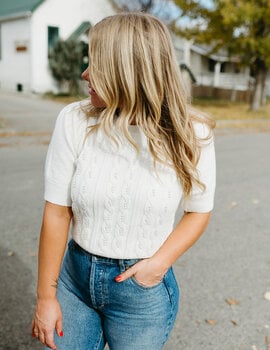 Lucy Paris Lee Pearl Detail Top