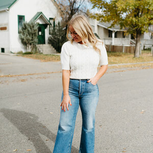 Lucy Paris Lee Pearl Detail Top