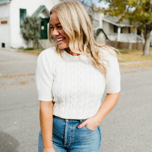 Lucy Paris Lee Pearl Detail Top