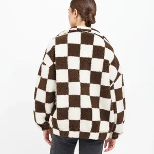 Brunette The Label Checkerboard Sherpa