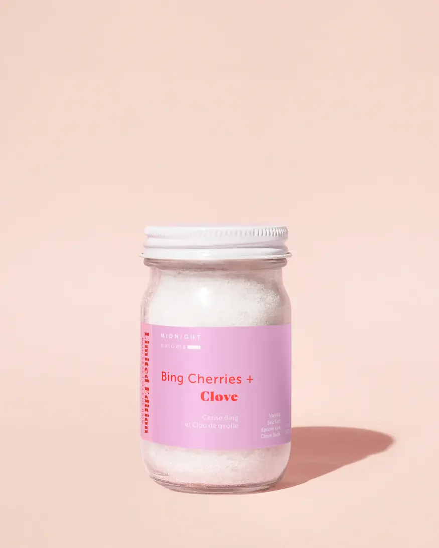 Midnight Paloma Bing Cherries + Cloves Bath Soak 4oz