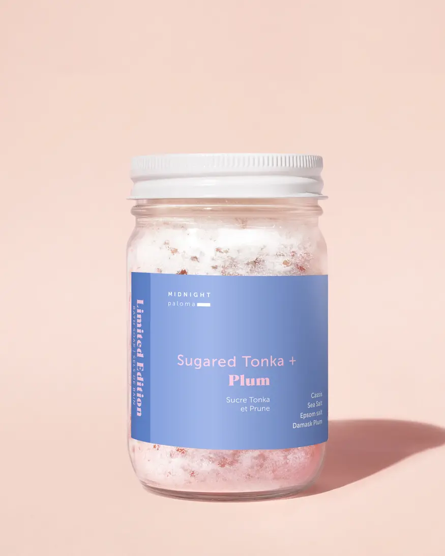 Midnight Paloma Sugared Tonka + Plum Bath Soak 4oz