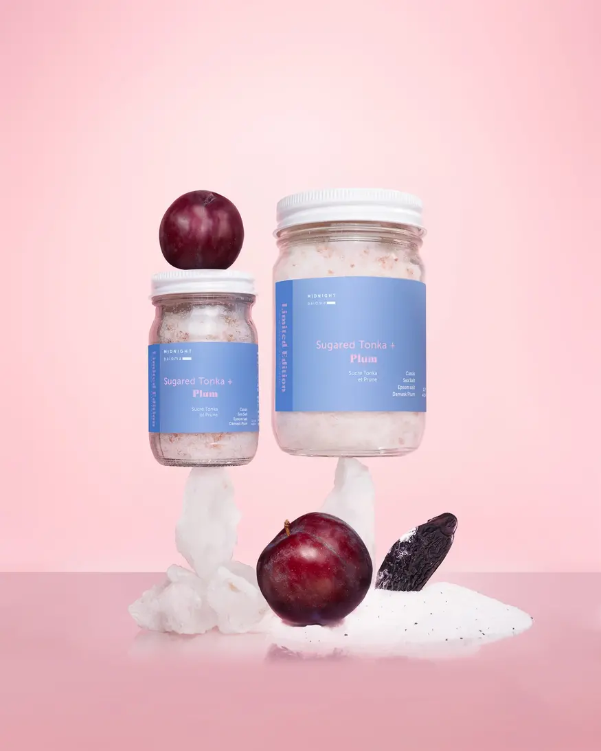 Midnight Paloma Sugared Tonka + Plum Bath Soak 4oz