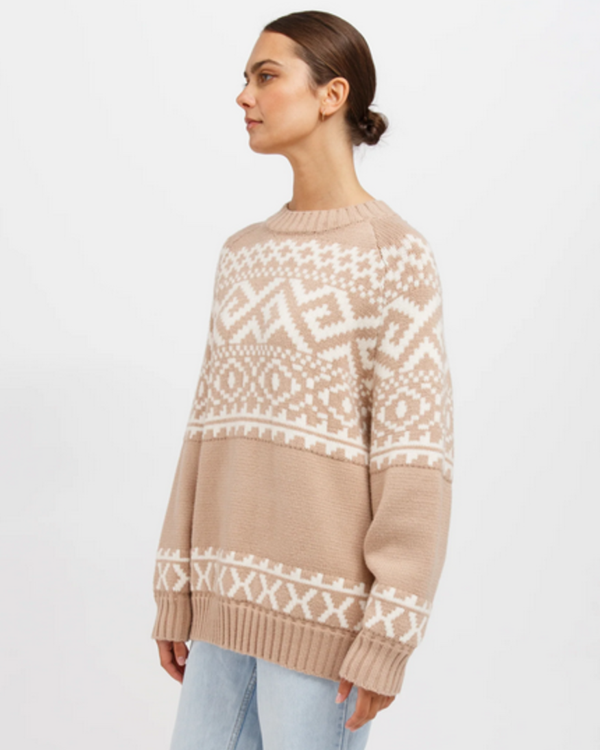 Brunette The Label Fair Isle Sweater