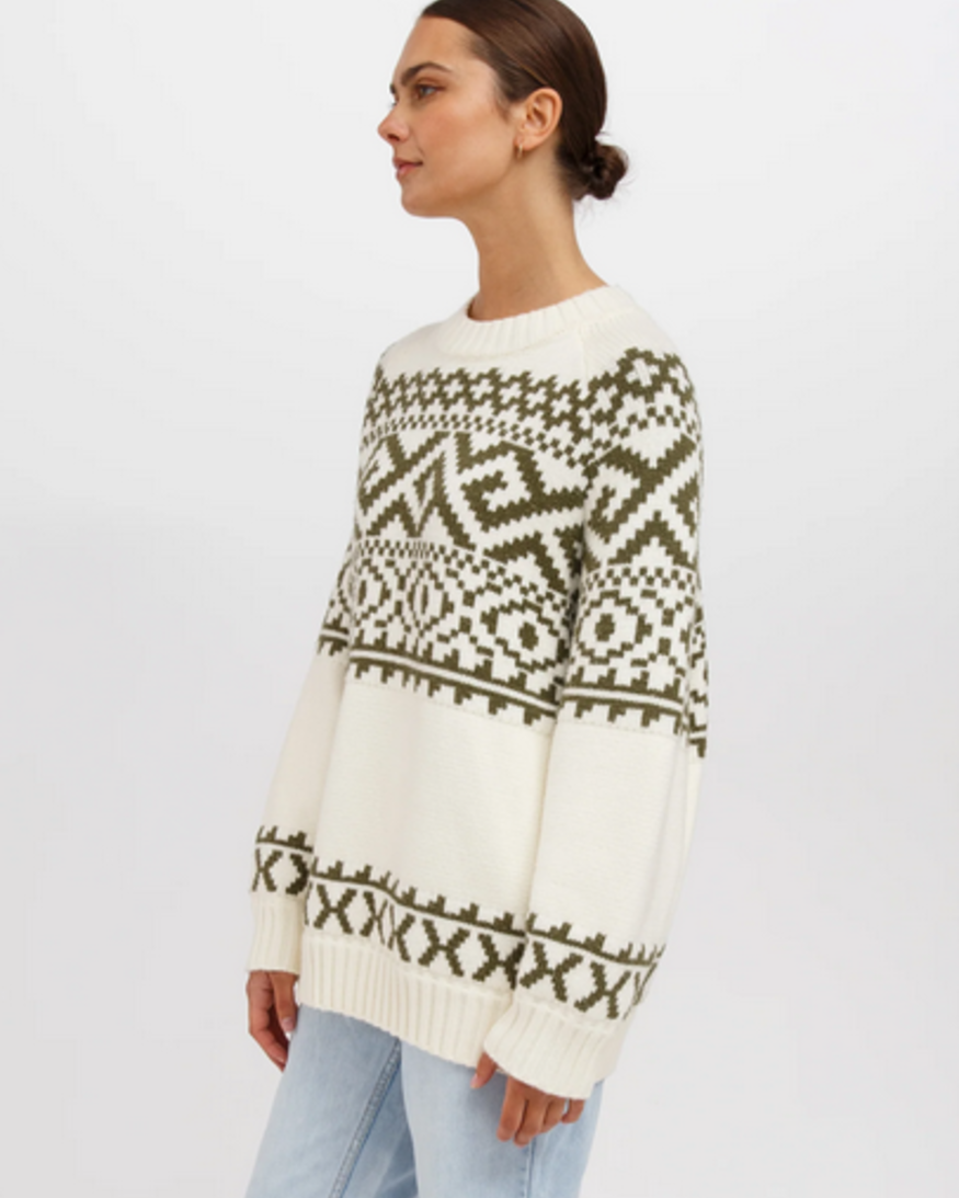 Brunette The Label Fair Isle Sweater
