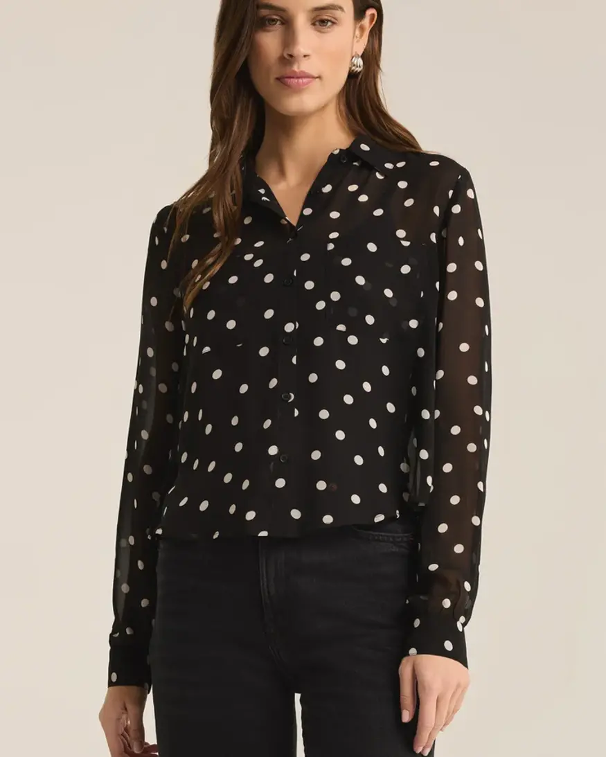 Z-Supply Vivienne Polka Dot Top