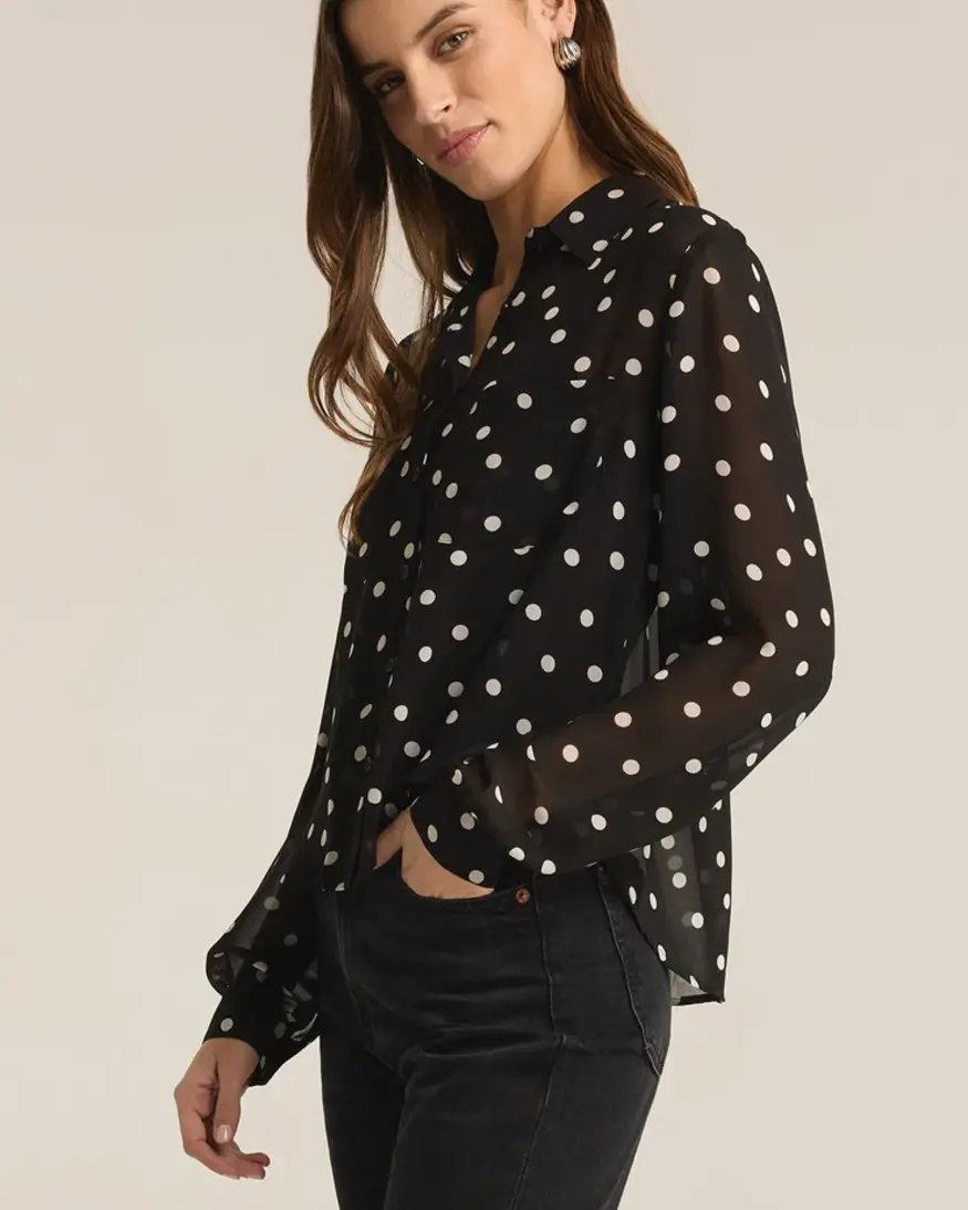 Z-Supply Vivienne Polka Dot Top