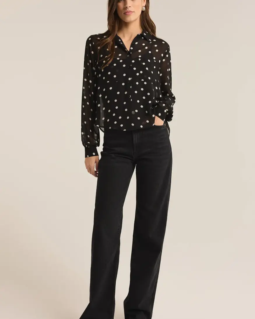 Z-Supply Vivienne Polka Dot Top