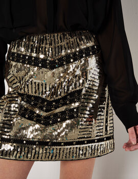 Apricot Gatsby Sequin Mini