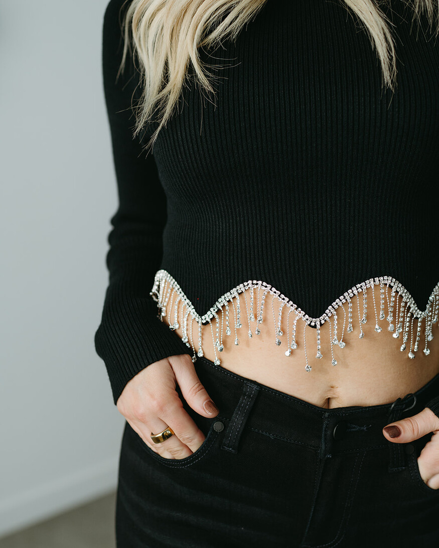 Apricot Garland Sweater