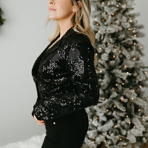 Kaffe Nicole Sequin Blazer