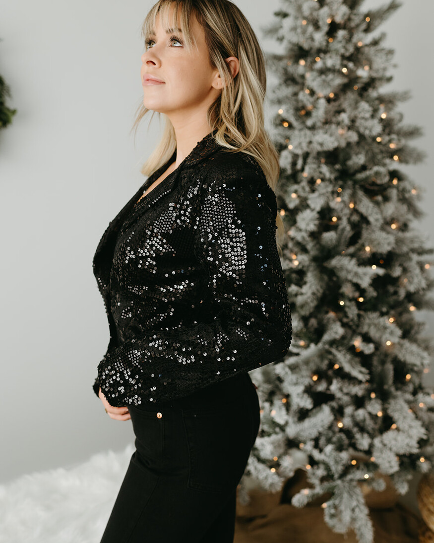 Kaffe Nicole Sequin Blazer