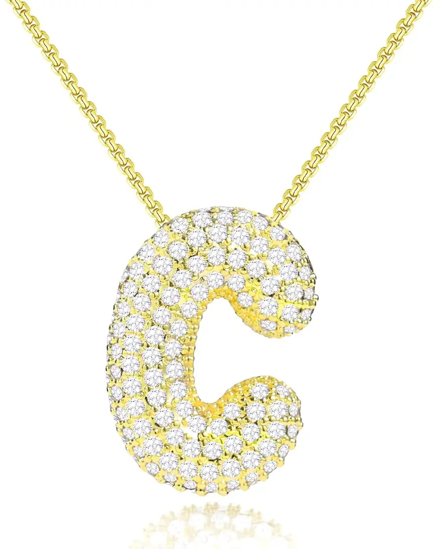Initial Bubble Necklace