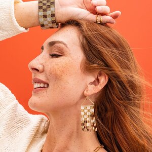 Ink & Alloy Paige Ombre Fringe Earring
