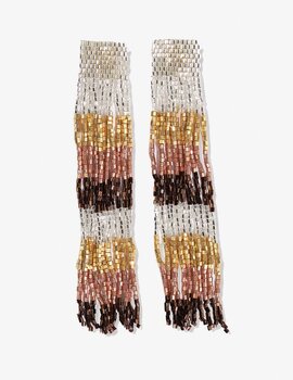 Ink & Alloy Ila Stripe Mix Fringe Earring