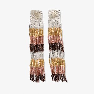 Ink & Alloy Ila Stripe Mix Fringe Earring